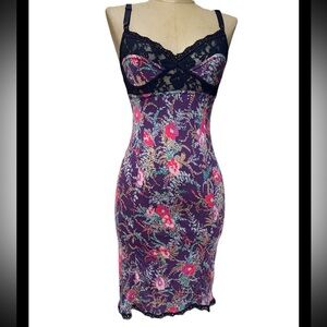 Free people Floral Lace Trim Chemise